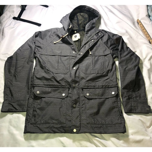 Burton Dry Ride Gray Soft-shell Parka Jacket - Picture 2 of 11